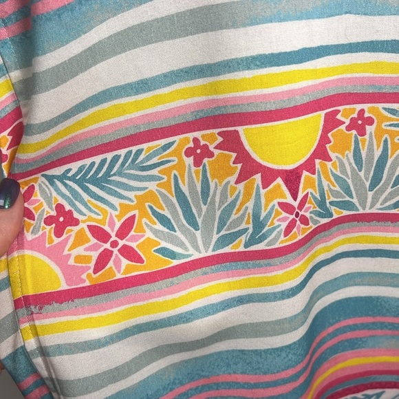 Kenny Flowers Mayakoba Hawaiian Short Sleeve Button Down Shirt Size Large - Picture 7 of 12